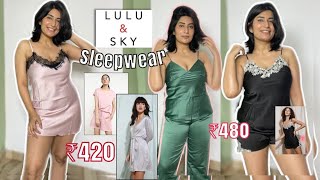 BEST NIGHTWEAR under 500  Satin Nightwear Comfy Lounge sets ✨ [upl. by Alecia294]