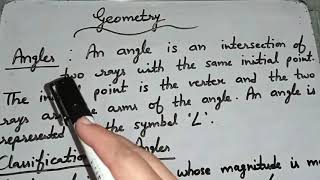 Class 7 and 8  Mathematics  Geometry [upl. by Siddon]