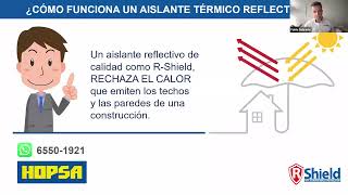 Capacitación GrabaciónAislantes de Aluminio para TechoInstalación y Características de Producto [upl. by Ferullo]