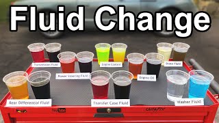 How to Change EVERY FLUID in your Car or Truck Oil Transmission Coolant Brake and More [upl. by Alios]