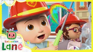 JJs Firetruck Wash  CoComelon Lane  NEW Netflix Series  Full Episode [upl. by Eelyek]