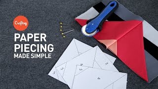 Paper piecing made simple  Quilting Tutorial with Angela Walters for Craftsy [upl. by Yrmac]