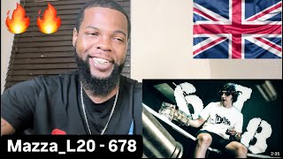 MazzaL20  678 Official Video  AMERICAN REACTION🔥🇺🇸 [upl. by Raynard]