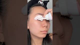 Washing my lashes ASMR lashes lashbath diylashes volashes [upl. by Ardenia]