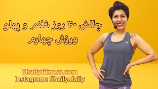 40day Abs Challenge 4 حرکات ایستاده شکم ورزش چهارم چالش شکم تقویت عضلات شکم بدون دراز و نشست [upl. by Arv259]