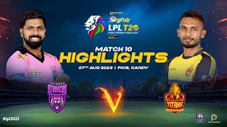 Highlights  Colombo Strikers vs Galle Titans  Match 10  LPL 2023 [upl. by Neddra]