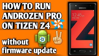 how to run androzen pro on z4 without firmware updateandrozen pro for z4 without firmware update [upl. by Atem]