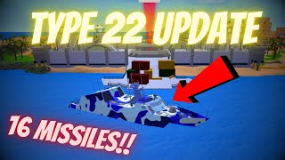 NEW TYPE 22 MISSILE BOAT UPDATE IN MILITARY TYCOON FACE CAM [upl. by Oetsira]