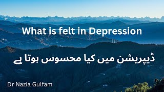 Depression major Depressive Episodeڈیپریشن میں کیا محسوس ہوتا ہے [upl. by Almallah943]