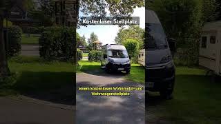 Super Stellplatz für Camper und das Kostenlos shorts reisen camping deutschland wohnmobil [upl. by Etna127]