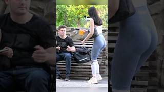 😳 His girlfriend was right there 😵 Crazy Girl Prank prank crazygirl [upl. by Ylrahc]