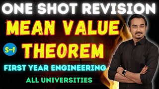 MEAN VALUE THEOREM  S1  INSEM  FIRST YEAR ENGINEERING  ENGINEERING MATHS  SAURABH DAHIVADKAR [upl. by Ayor]