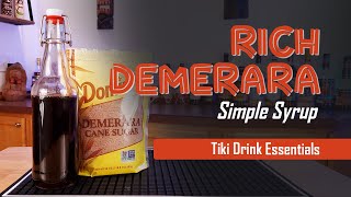 How to Make Rich Demerara Simple Syrup  Tiki Drink Essentials [upl. by Arad]