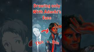 Drawing only with Adachi’s Face Persona4 RyotaroDojima TohruAdachi FanArt Speedpaint [upl. by Goodill807]