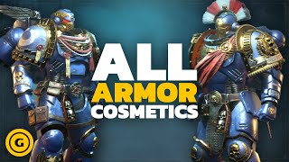 Every Armor Cosmetic In Warhammer 40K Space Marine 2 [upl. by Atinele]