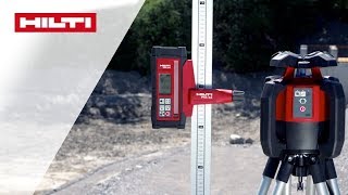 ANLEITUNG zum Hilti PR 30HVS A12 Rotationslaser  Neigung mit automatischer Ausrichtfunktion prüfen [upl. by Roch818]