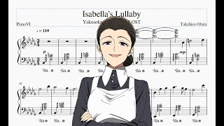 Yakusoku no Neverland OST  Isabellas Lullaby Piano Cover [upl. by Valer]