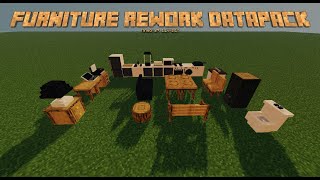 【Minecraft Datapack】Furniture เฟอร์นิเจอร์มากกว่า 500 แบบโครตเยอะ [upl. by Rokach]