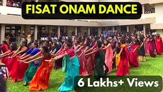 2021 ONAM CELEBRATION at FISAT COLLEGE  GIRLS FLASHMOB  KERALA TRADITION  AARAMBAM 2K21 [upl. by Nagek565]