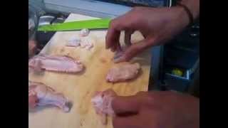 COMO LIMPIAR Y PREPARAR LAS ALITAS DE POLLO [upl. by Gertrud37]