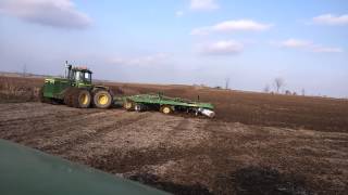 Disk ripping soybean stubble near Arthur ON Nov12 [upl. by Slorac525]