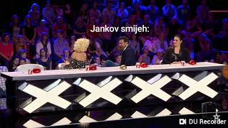 SUPERTALENT 2018Jankova reakcija na nastup quotLEVITATORAquot [upl. by Telrats]