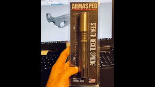 Armaspec SRS vs MilSpec buffer system sound comparison [upl. by Conlin939]