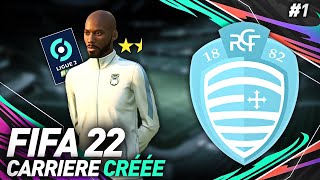 FIFA 22  CRÉATION DE MON CLUB  LE RACING CLUB DE FRANCE  CARRIÈRE MANAGER 1 [upl. by Seka]