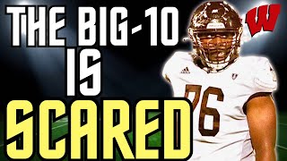 Dillan Johnson Is A MONSTER  4⭐️ Wisconsin Badgers Defensive Line Recruit  Highlights [upl. by Glorianna38]