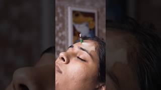 MINI MOXA SMOKY stick MASSAGE ASMR  Indian Massage ASMR asmrrelaxmassage indianmassage headmassa [upl. by Aiblis]