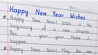 Happy New Year Wishes 2024  Best New Year Wishing lines in 2024 [upl. by Payson]