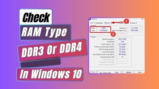 How to Check The RAM Type DDR3 Or DDR4 In Windows 10 [upl. by Buote159]