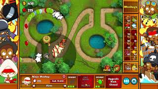 Lets Play Bloons Monkey City ZOMG Very Hard Keyholes Forest No Commentary 1380 [upl. by Cynthia]