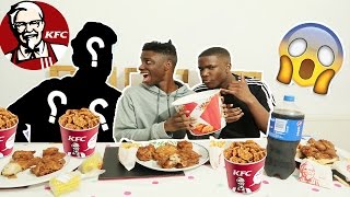 KFC CHALLENGE vs MY BROTHER AND DAD IMPOSSIBLE FOOD CHALLENGE [upl. by Orofselet]