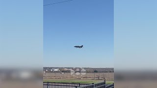 Video Pilot ejects from F35B near White Settlement Texas [upl. by Aerol]