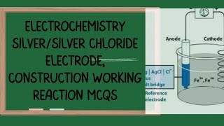 Silversilver chloride electrode AgAgcl Construction working mcqsElectrochemistry [upl. by Acissey]