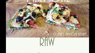 PART1 HOW I MAKE RAW VEGAN CAULIFLOWER CRUST [upl. by Ikceb52]