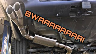 We Put A Custom Exhaust On Our Volvo V70R And It Sounds AMAZING [upl. by Yelsnya189]