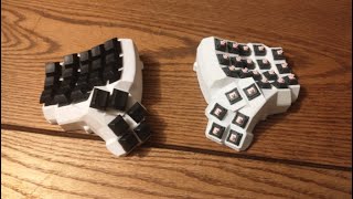 Some bursts on my dactyl manuform with vanilla colemak [upl. by Aidul]