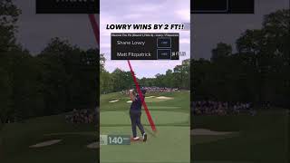 Crazy closest to the pin win by Lowry ✅ [upl. by Akinoj]