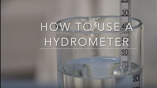 How to use a Hydrometer [upl. by Sedgewake423]