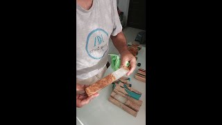 Making an EpoxyOlive Wood Mezuzah [upl. by Teragramyram]