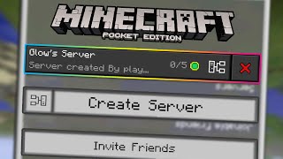 HOW TO CREATE A FREE SERVER in MCPE  Minecraft Pocket Edition Tutorial Fast amp Easy [upl. by Siskind208]