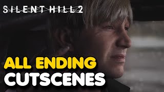 Silent Hill 2 Remake  All Endings Cutscenes 4K [upl. by Hacissej]