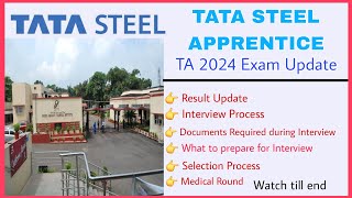 Tata Steel Apprentice 2024 Exam ResultInterview ProcessDocuments Required  Tata Apprentice 2024 [upl. by Fox]