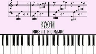 JS Bach  Musette in D major Piano Version [upl. by Sivram354]