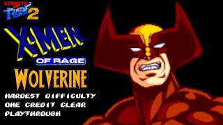 XMen of Rage SOR2 Hack  Wolverine  Hardest Difficulty  1CC Playthrough [upl. by Smeaj732]