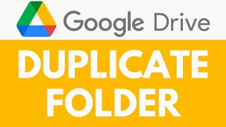 How To Duplicate Folder in Google Drive  Quick Guide to Folder Duplication  Google Drive Tutorial [upl. by Aketal]