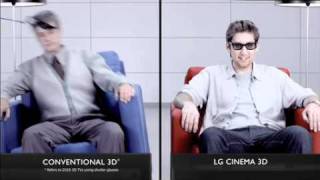 LG Cinema 3D TV Glasses Battery Cord Test  Screen Test 3 [upl. by Varin]