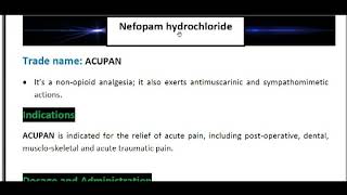 الحلقة  20   دواء Nefopam اوال Acupan [upl. by Ode]